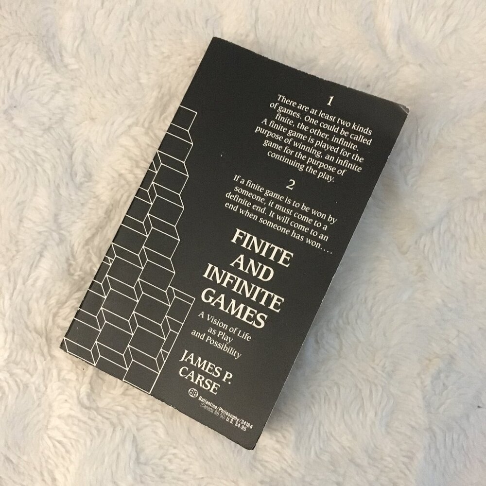 VTG 'Finite and Infinite Games' Novel By James P. Carse Collectible